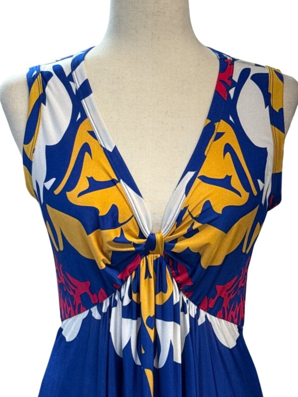 Olian Women Maxi Maternity Dress~Size L~Royal Blue Vacay Resort Outfit NWT L5 11 - Picture 4 of 13